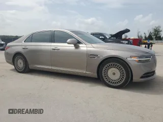 2021 Genesis G90 Ultimate z VIN KMTF54PH0MU085193, wystawiony jako Copart lot #59753175 z przebiegiem 27 934 mil mil oraz Szkoda całkowita • Salvage title. Historia ofert i sprzedaży dostępna na DreamBid. Obrazek 4.