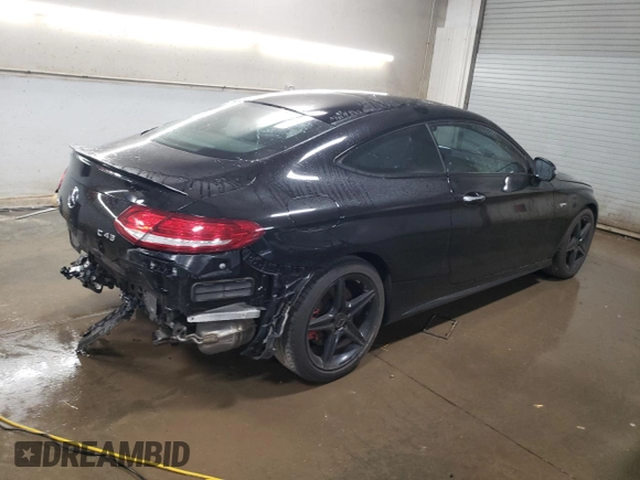 2017 Mercedes-Benz C 43 AMG with VIN WDDWJ6EB4HF469224, listed as a Copart auction lot 78645024 with 37,601 mi miles and Salvage Title. Bid and sale history available at carsss.com. Image 3.