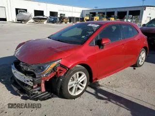 2021 Toyota Corolla Hatchback SE with VIN JTND4MBE6M3120200, listed as a Copart auction lot 78694934 with 45,571 mi miles and Non Repairable. Bid and sale history available at carsss.com. Image 1.