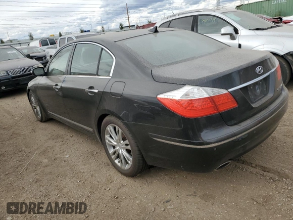 2009 Hyundai Genesis with VIN KMHGC46F69U051965, listed as a Copart auction lot 75108944 with 191,701 mi miles and Clean Title. Bid and sale history available at carsss.com. Image 2.