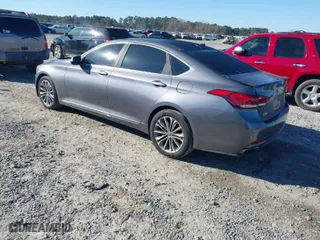 2015 Hyundai Genesis 3.8L with VIN KMHGN4JE4FU014997, listed as a IAAI auction lot 41166300 with 220,328 mi miles. Bid and sale history available at carsss.com. Image 3.