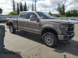 2021 Ford F-250 XL with VIN 1FT7W2BT5MED13702, listed as a Copart auction lot 54319455 with 66,973 mi miles and Salvage title. Bid and sale history available at DreamBid. Image 4.