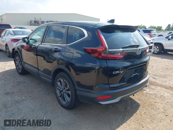 2022 Honda CR-V EX with VIN 2HKRW2H52NH637998, listed as a IAAI auction lot 38094860 with 48,753 mi miles. Bid and sale history available at carsss.com. Image 3.