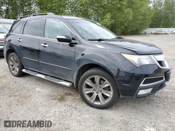 2010 Acura MDX Advance with VIN 2HNYD2H57AH503700, listed as a Copart auction lot 55682604 with 161,678 mi miles and Salvage Title. Bid and sale history available at DreamBid. Image 4.