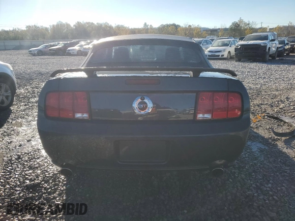 2007 Ford Mustang GT Deluxe with VIN 1ZVHT85H375232464, listed as a Copart auction lot 81100654 with 106,896 mi miles and Salvage Title. Bid and sale history available at carsss.com. Image 6.