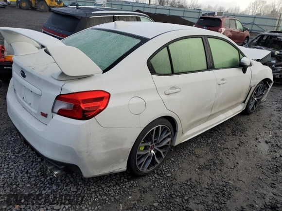 2021 Subaru WRX STI with VIN JF1VA2S69M9811240, listed as a Copart auction lot 81196594 with 29,333 mi miles and Salvage title. Bid and sale history available at DreamBid. Image 3.