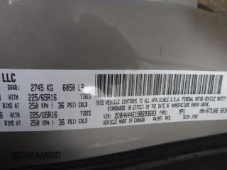 2009 Dodge Grand Caravan SE z VIN 2D8HN44E19R693683, wystawiony jako Copart lot #48208395 z przebiegiem 142 334 mil mil oraz Szkoda całkowita • Salvage title. Historia ofert i sprzedaży dostępna na DreamBid. Obrazek 12.