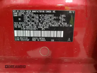 2012 Toyota RAV4 with VIN 2T3BF4DV4CW228071, listed as a Copart auction lot 50937645 with 165,085 mi miles and Salvage Title. Bid and sale history available at carsss.com. Image 16.