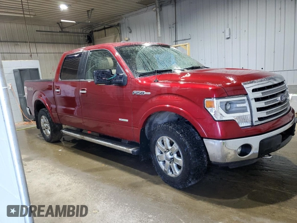 2013 Ford F-150 XL with VIN 1FTFW1ETXDFC16006, listed as a Copart auction lot 48343895 with 107,643 mi miles and Salvage Title. Bid and sale history available at carsss.com. Image 4.