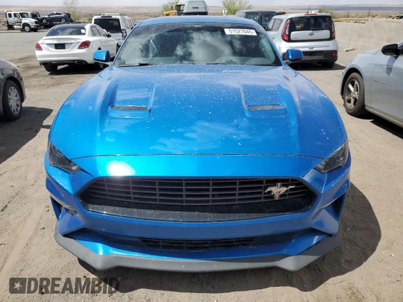 2021 Ford Mustang EcoBoost with VIN 1FA6P8TDXM5147637, listed as a Copart auction lot 51527045 with 928,003 mi miles and Salvage title. Bid and sale history available at DreamBid. Image 5.