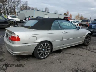 2002 BMW 3 Series 325Ci with VIN WBABS33422PG83381, listed as a Copart auction lot 82643754 with 114,694 mi miles and Salvage Title. Bid and sale history available at carsss.com. Image 3.