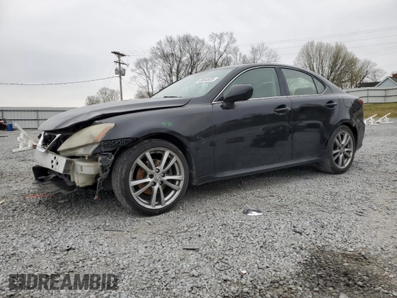 2008 Lexus IS with VIN JTHBK262082080289, listed as a Copart auction lot 48044825 with 198,945 mi miles and Salvage Title. Bid and sale history available at carsss.com. Image 1.