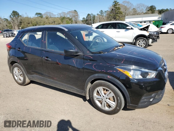 2019 Nissan Kicks SV with VIN 3N1CP5CU6KL533063, listed as a Copart auction lot 48468135 with 18,557 mi miles and Salvage Title. Bid and sale history available at DreamBid. Image 4.