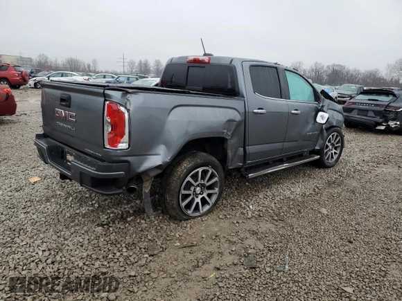 2022 GMC Canyon 4WD Denali with VIN 1GTG6EEN9N1214906, listed as a Copart auction lot 45132265 with 0 mi miles and Salvage Title. Bid and sale history available at carsss.com. Image 3.