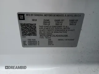 2018 GMC Sierra 1500 Denali z VIN 3GTU2PEJ1JG531226, wystawiony jako Copart lot #49286105 z przebiegiem 130 923 mil mil oraz Szkoda całkowita • Salvage title. Historia ofert i sprzedaży dostępna na DreamBid. Obrazek 12.