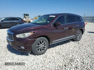 2013 Infiniti JX35 with VIN 5N1AL0MN8DC307823, listed as a Copart auction lot 46178255 with 169,659 mi miles and Salvage Title. Bid and sale history available at carsss.com. Image 1.
