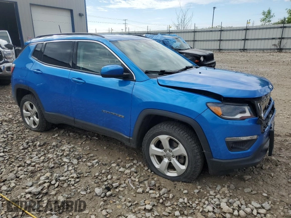 2018 Jeep Compass Altitude with VIN 3C4NJDBB1JT393536, listed as a Copart auction lot 57958345 with 67,612 mi miles and Clean title. Bid and sale history available at DreamBid. Image 4.