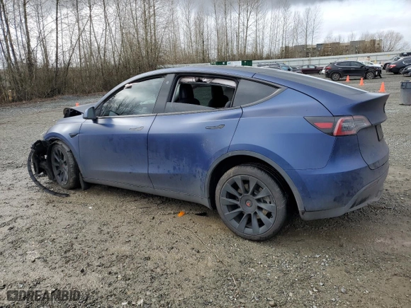 2022 Tesla Model Y Long Range with VIN 7SAYGAEE5NF400740, listed as a Copart auction lot 45728125 with NaN miles and Salvage Title. Bid and sale history available at carsss.com. Image 2.