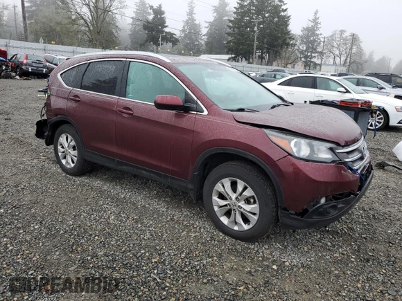 2014 Honda CR-V EX-L with VIN 5J6RM4H78EL076036, listed as a Copart auction lot 50633125 with 114,697 mi miles and Salvage Title. Bid and sale history available at carsss.com. Image 4.
