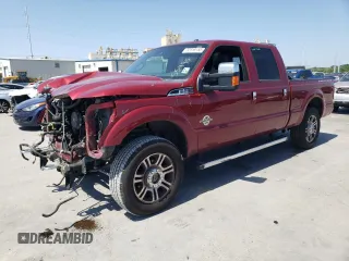 2015 Ford Super Duty F-250 SRW Lariat with VIN 1FT7W2BT0FEC44601, listed as a Copart auction lot 52316155 with 189,026 mi miles and Salvage Title. Bid and sale history available at carsss.com. Image 1.
