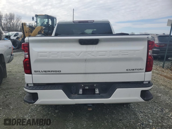 2022 Chevrolet Silverado 1500 Custom with VIN 1GCPDBEK4NZ522349, listed as a Copart auction lot 85862274 with 15,747 mi miles and Salvage Title. Bid and sale history available at carsss.com. Image 6.