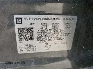 2020 Chevrolet Trax LS z VIN 3GNCJNSB2LL128342, wystawiony jako Copart lot #51242865 z przebiegiem 52 541 mil mil oraz Czysty tytuł • Clean title. Historia ofert i sprzedaży dostępna na DreamBid. Obrazek 12.