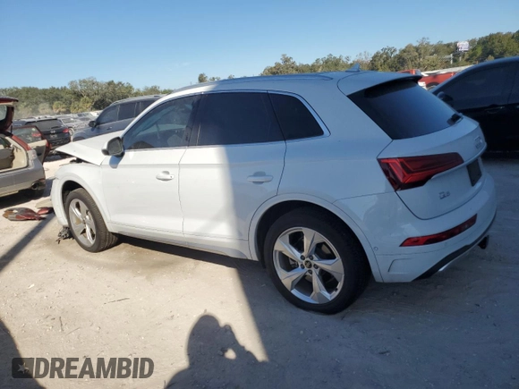 2021 Audi Q5 Prestige with VIN WA1CAAFY7M2102509, listed as a Copart auction lot 83896354 with 49,383 mi miles and Non Repairable. Bid and sale history available at carsss.com. Image 2.