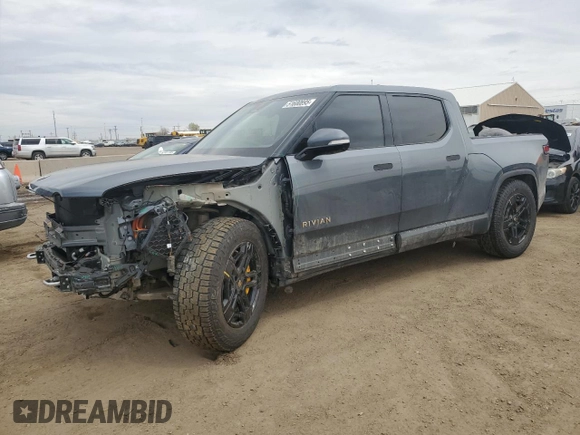 2023 Rivian R1T Adventure with VIN 7FCTGAAA3PN000801, listed as a Copart auction lot 51600895 with 19,486 mi miles and Salvage Title. Bid and sale history available at carsss.com. Image 1.