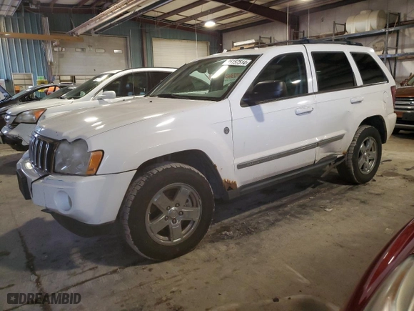 2007 Jeep Grand Cherokee Limited with VIN 1J8HR58P47C648997, listed as a Copart auction lot 85157514 with 118,366 mi miles and Salvage Title. Bid and sale history available at carsss.com. Image 1.