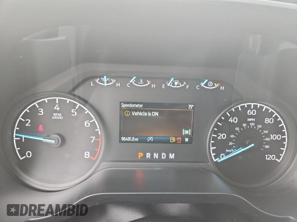 2021 Ford F-150 XL with VIN 1FTFX1E5XMKE06023, listed as a Copart auction lot 62383545 with 96,481 mi miles and Clean title. Bid and sale history available at DreamBid. Image 9.