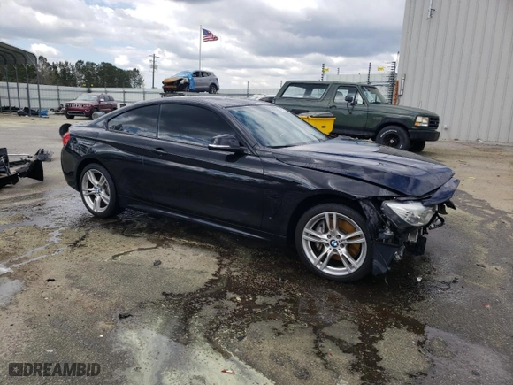 2015 BMW 4 Series 435i xDrive with VIN WBA3R5C57FK371612, listed as a Copart auction lot 49127135 with 75,823 mi miles and Salvage Title. Bid and sale history available at carsss.com. Image 4.