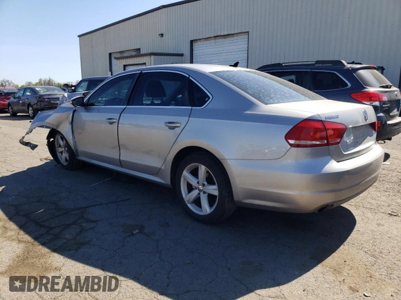 2012 Volkswagen Passat SE с VIN 1VWBP7A3XCC002926, выставлен на аукционе Copart как лот 52398365 с пробегом Не указан миль и Чистый • Clean title. История ставок и продаж доступна на DreamBid. Изображение 2.