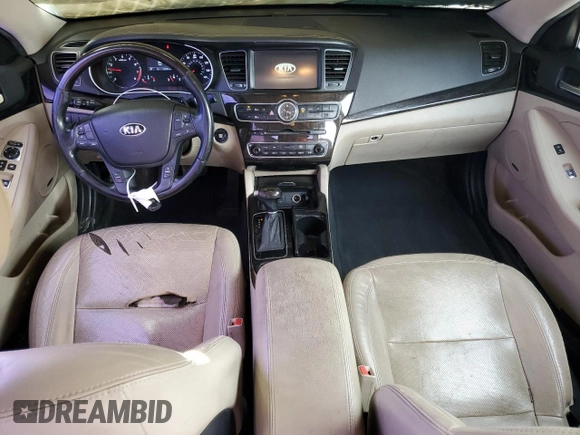 2014 Kia Cadenza Premium with VIN KNALN4D74E5130836, listed as a Copart auction lot 43482775 with 123,885 mi miles and Salvage Title. Bid and sale history available at carsss.com. Image 8.