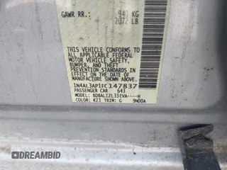 2015 Nissan Altima S with VIN 1N4AL3AP1FC147837, listed as a IAAI auction lot 37730300 with 145,409 mi miles and . Bid and sale history available at DreamBid. Image 9.
