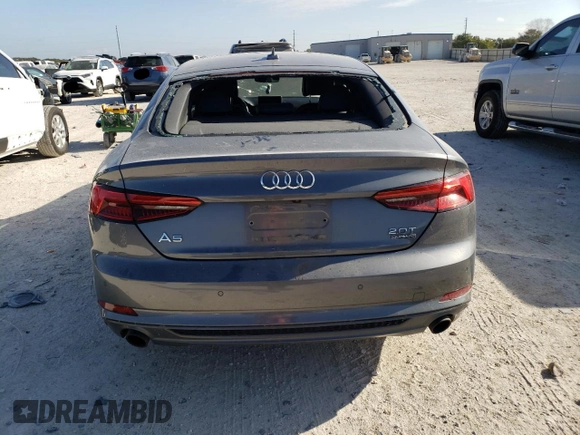 2018 Audi A5 Sportback Premium Plus with VIN WAUENCF58JA003460, listed as a Copart auction lot 70032583 with 49,262 mi miles. Bid and sale history available at carsss.com. Image 6.