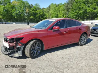 2021 Mazda 6 Grand Touring with VIN JM1GL1TY4M1616684, listed as a Copart auction lot 51931055 with 33,321 mi miles and Salvage Title. Bid and sale history available at carsss.com. Image 1.