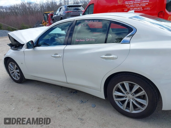 2015 Infiniti Q50 Premium z VIN JN1BV7ARXFM399617, wystawiony jako IAAI lot #41884672 z przebiegiem 116 320 mil mil oraz . Historia ofert i sprzedaży dostępna na DreamBid. Obrazek 14.