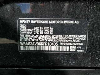 2024 BMW 4 Series 430i with VIN WBA63AV06RFR10405, listed as a Copart auction lot 74097404 with Not Provided miles and Salvage Title. Bid and sale history available at DreamBid. Image 13.