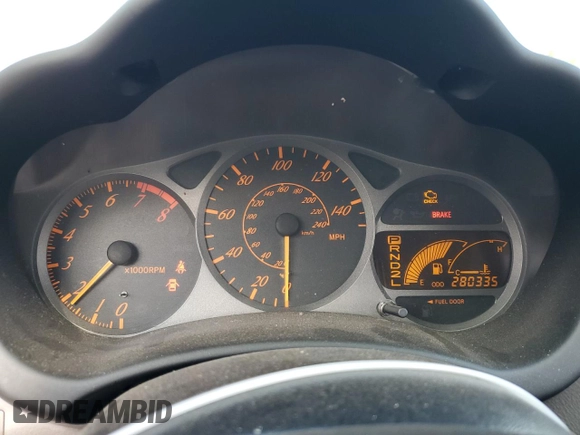 2000 Toyota Celica GT with VIN JTDDR32T3Y0005690, listed as a Copart auction lot 75851864 with 280,335 mi miles and Salvage Title. Bid and sale history available at carsss.com. Image 9.