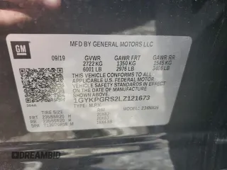 2020 Cadillac XT6 AWD Sport with VIN 1GYKPGRS2LZ121673, listed as a Copart auction lot 60315414 with 34,430 mi miles and Salvage title. Bid and sale history available at DreamBid. Image 14.