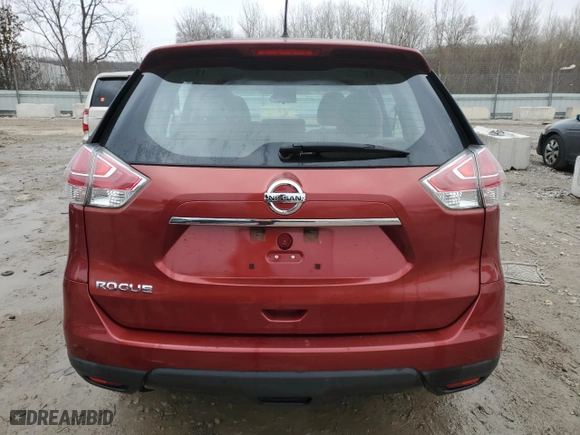 2015 Nissan Rogue S with VIN KNMAT2MTXFP530651, listed as a Copart auction lot 83643674 with 161,201 mi miles and Salvage Title. Bid and sale history available at carsss.com. Image 6.