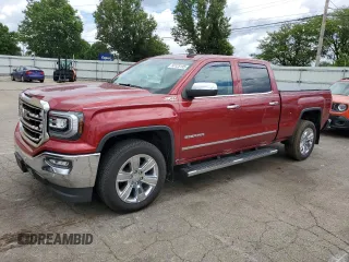 2018 GMC Sierra 1500 SLT z VIN 3GTU2NEC0JG375749, wystawiony jako Copart lot #58125195 z przebiegiem 130 155 mil mil oraz Szkoda całkowita • Salvage title. Historia ofert i sprzedaży dostępna na DreamBid. Obrazek 1.