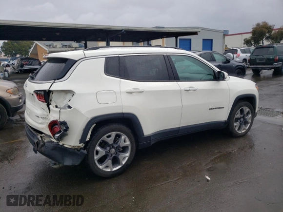 2021 Jeep Compass Limited with VIN 3C4NJCCB9MT573537, listed as a Copart auction lot 87283074 with 58,802 mi miles and Salvage Title. Bid and sale history available at carsss.com. Image 3.