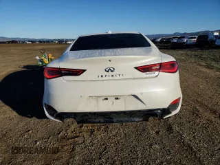 2021 Infiniti Q60 Red Sport 400 with VIN JN1FV7LK3MM530255, listed as a Copart auction lot 82806824 with 27,540 mi miles and Salvage title. Bid and sale history available at DreamBid. Image 6.