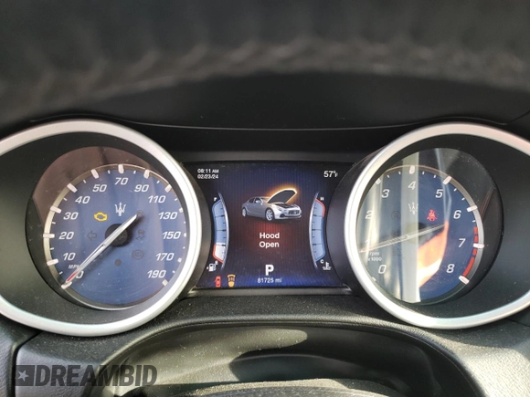 2016 Maserati Ghibli S with VIN ZAM57RSA8G1187158, listed as a Copart auction lot 44256914 with 81,725 mi miles. Bid and sale history available at carsss.com. Image 9.