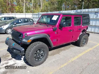 2024 Jeep Wrangler Sport S with VIN 1C4RJXN6XRW323881, listed as a IAAI auction lot 40543759 with 4,440 mi miles and . Bid and sale history available at DreamBid. Image 2.