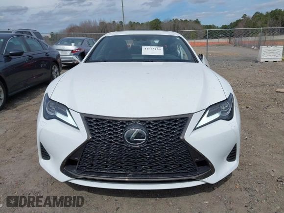 2023 Lexus RC with VIN JTHG85EC7P5007028, listed as a IAAI auction lot 41673154 with 19,876 mi miles. Bid and sale history available at carsss.com. Image 13.