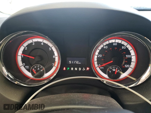 2017 Dodge Grand Caravan SE with VIN 2C4RDGBG3HR602181, listed as a Copart auction lot 52139305 with 91,172 mi miles and Non Repairable. Bid and sale history available at DreamBid. Image 9.