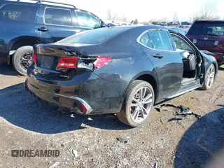 2020 Acura TLX w/Technology Pkg with VIN 19UUB3F45LA003614, listed as a IAAI auction lot 41564876 with 1 mi miles. Bid and sale history available at carsss.com. Image 4.