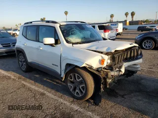 2018 Jeep Renegade Latitude with VIN ZACCJABB6JPG90511, listed as a Copart auction lot 52104325 with 61,986 mi miles and Salvage Title. Bid and sale history available at carsss.com. Image 4.